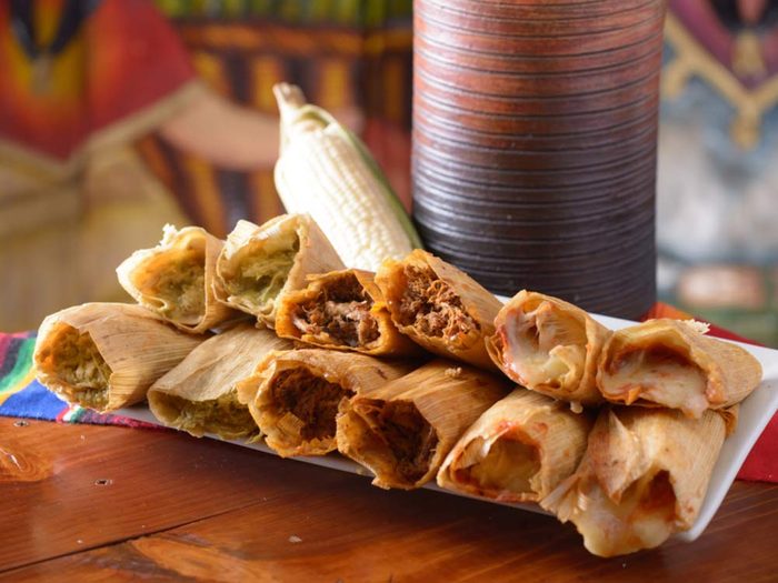 Traditional Mexican tamales