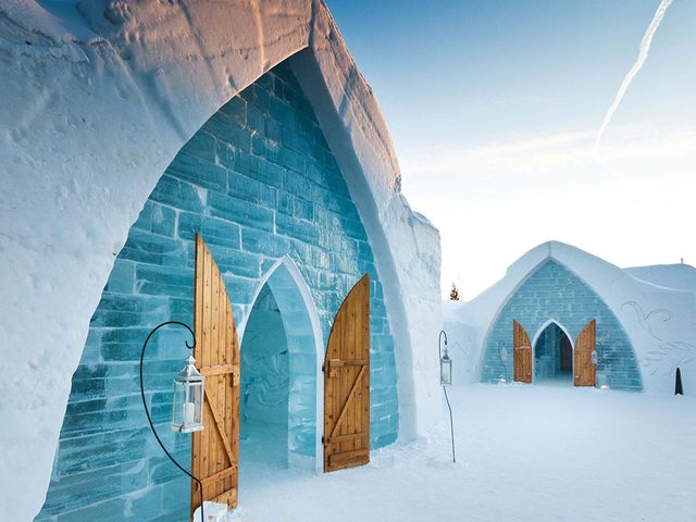 Ice hotel in Quebec