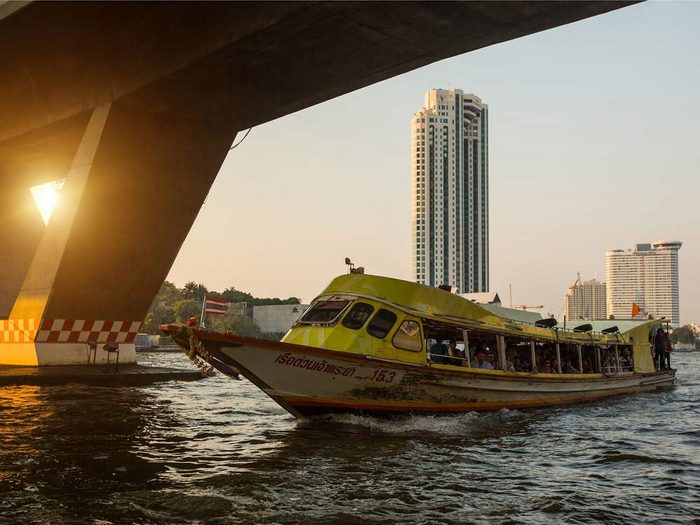Canal Taxi in Bangkok, Thailand
