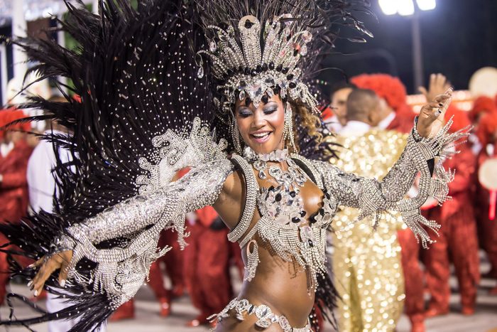 Samba dancer in Rio de Janeiro