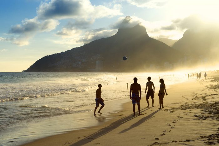 Leblon beach in Rio de Janeiro