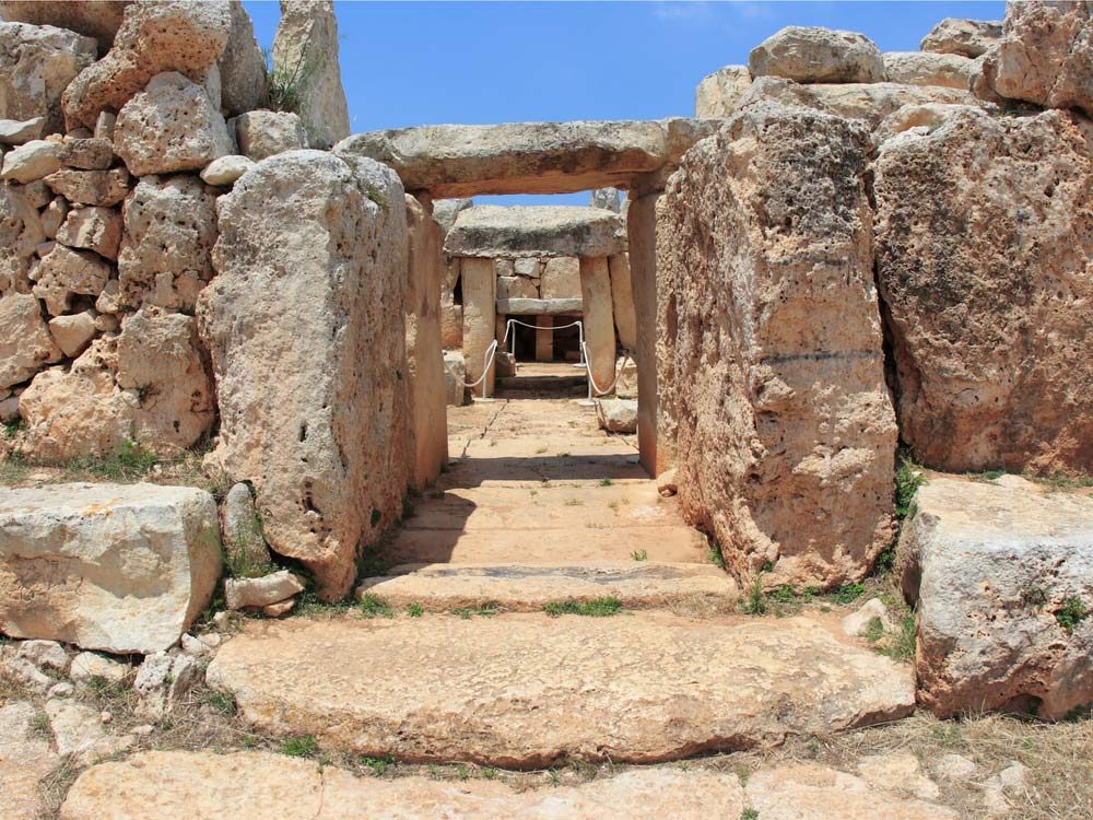 Ruins of Hagar Qim in Malta