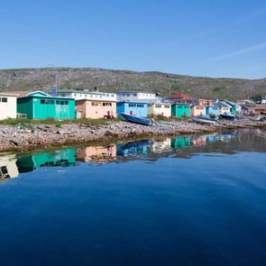 Saint-Pierre and Miquelon on the east coast of Canada