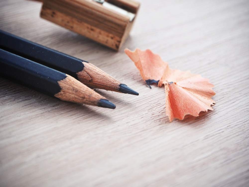 Pencils with sharpener