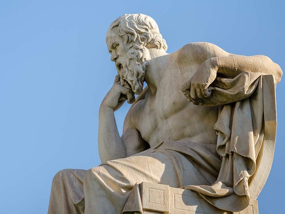 Statue of philosopher Socrates