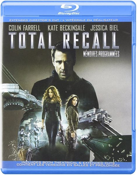Blu ray cover of Total Recall remake