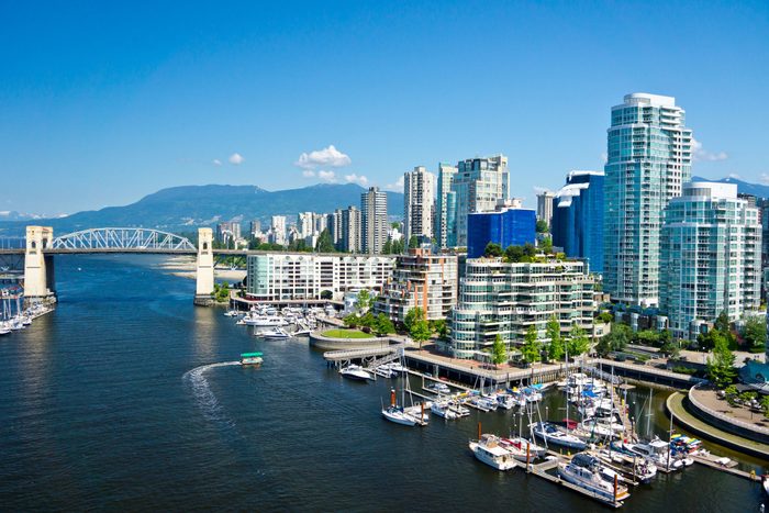 Aerial view of Vancouver, British Columbia