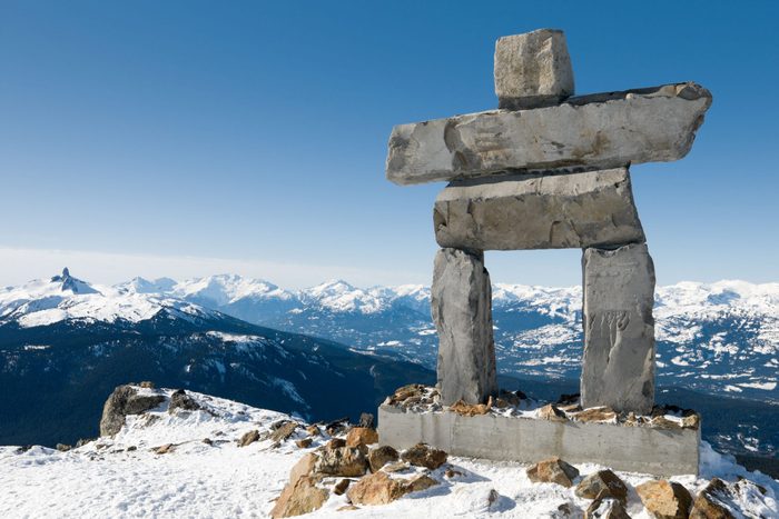 Inukshuk at Whistler during the 2010 Winter Olympics