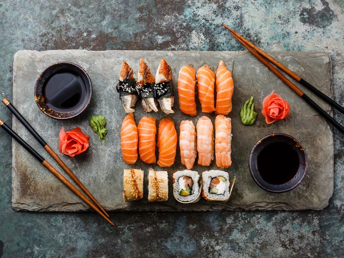 Sushi is the unofficial dish of Vancouver, British Columbia.