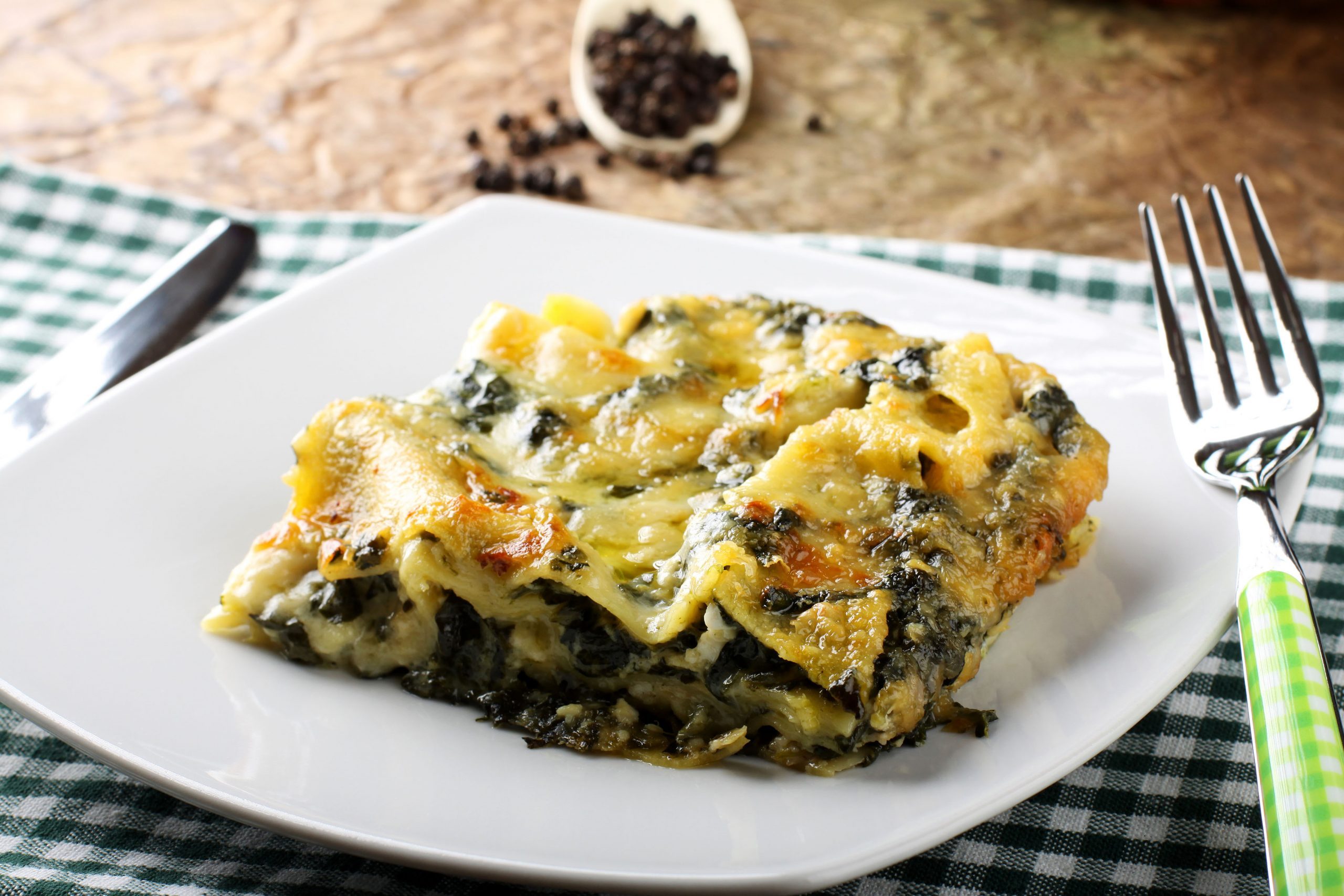 Easy One-Step Spinach Lasagna