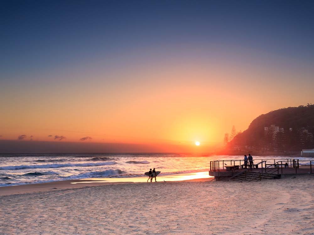 The Gold Coast is one of the best places to watch the sunset