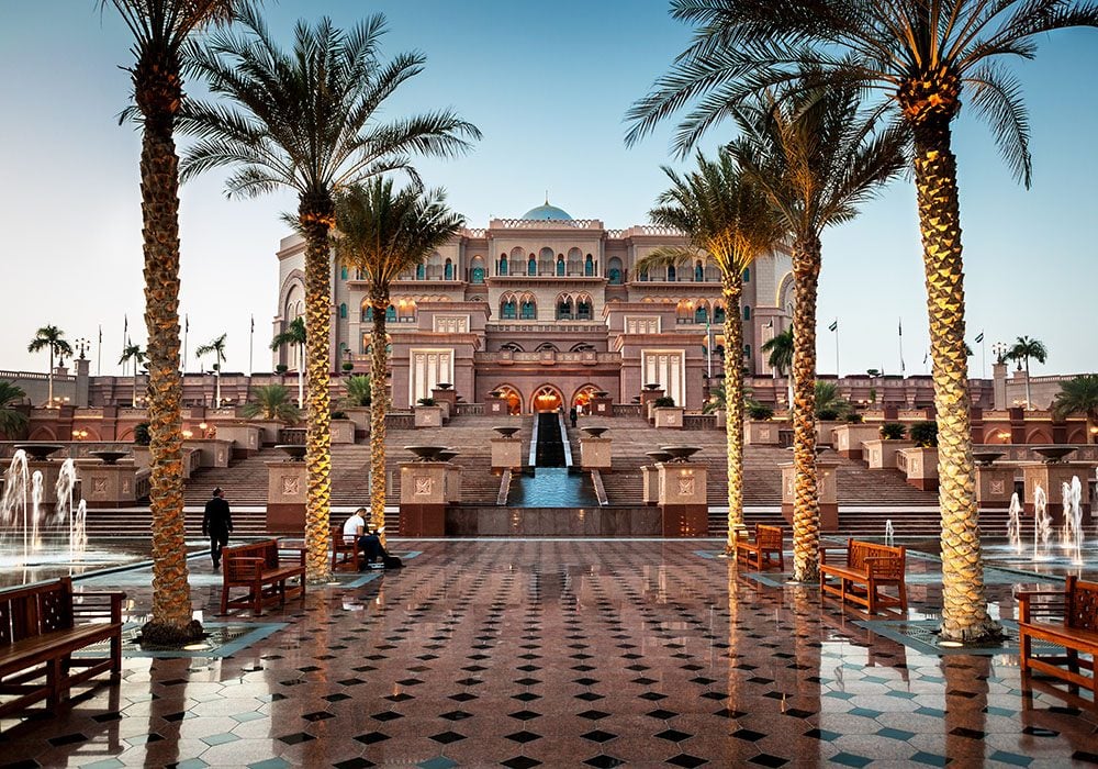 Emirates Palace in Abu Dhabi