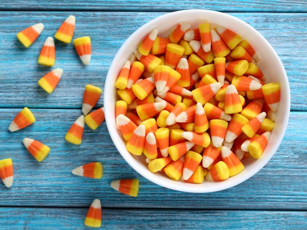 Bowl of candy corn