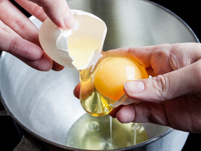 Uses for egg whites - separate egg white from yolk
