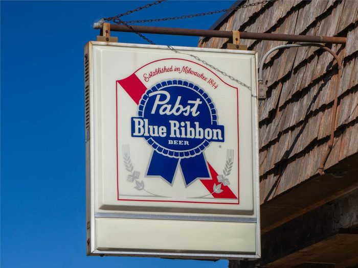 Pabst Blue Ribbon sign in Milwaukee, USA