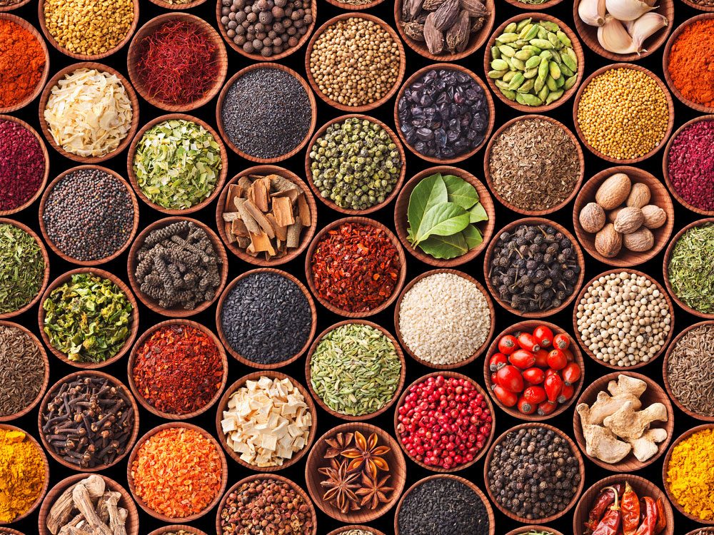 Dried herbs and spices