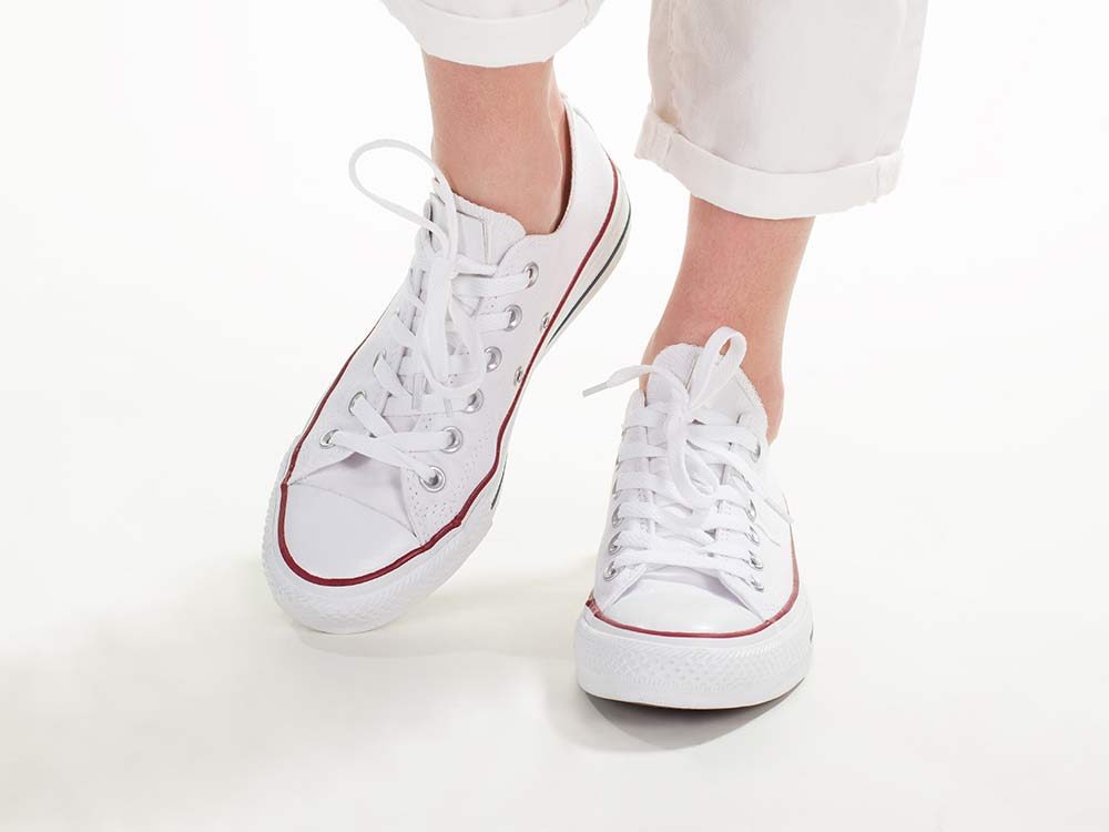 White Converse shoes