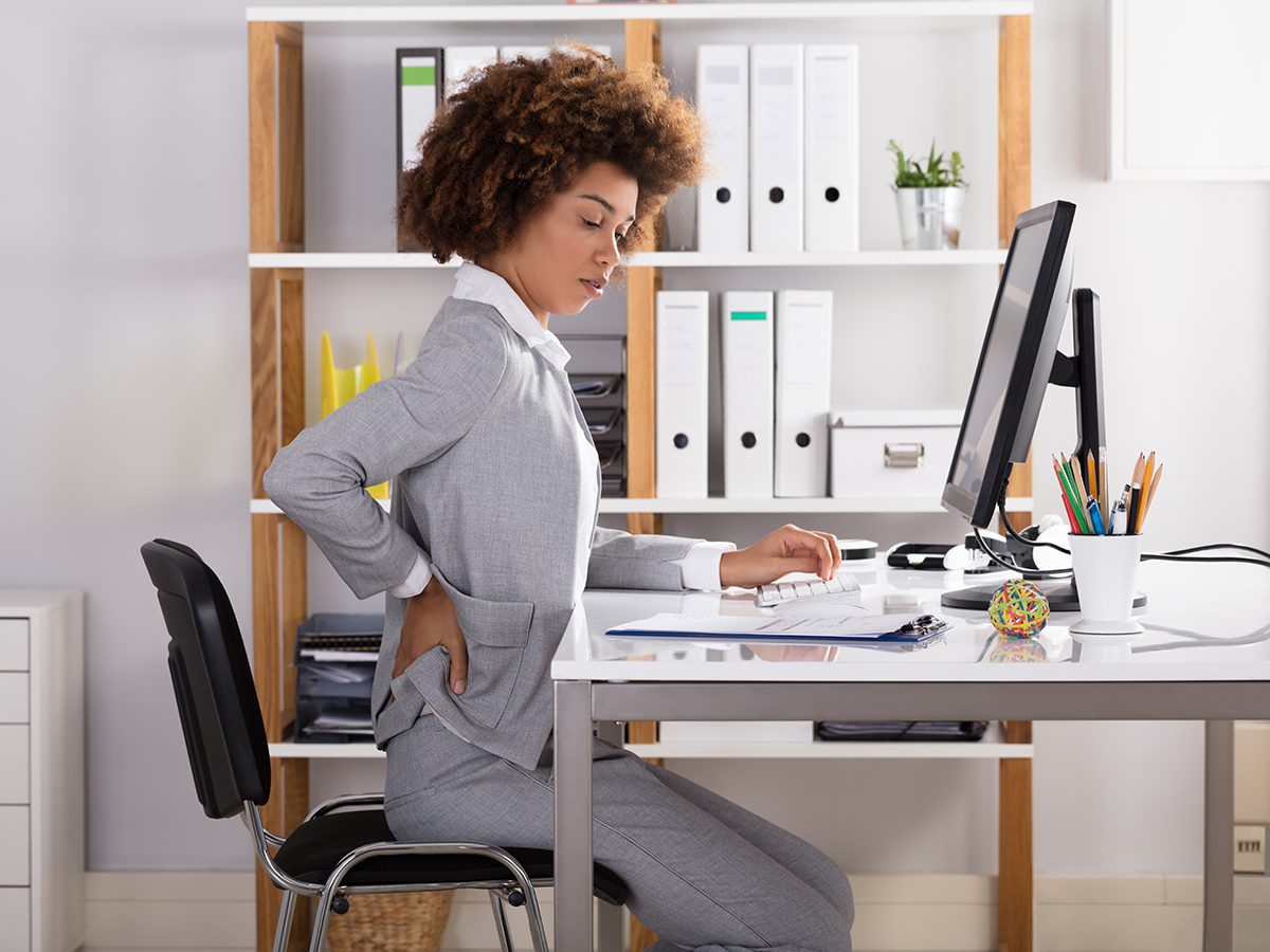 Stiff neck remedies - posture at work