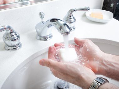 Use Soap and Water, Not Hand Sanitizer