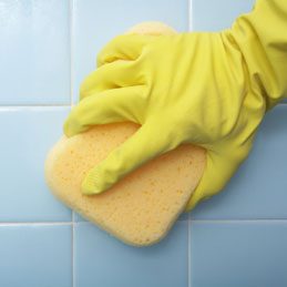 2. Clean Bathroom Tiles