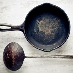 3. Clean a Cast-Iron Frying Pan