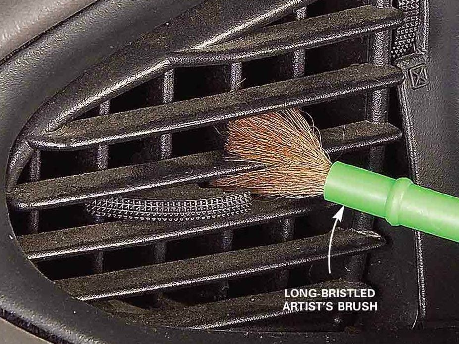 12. Brush out air vents