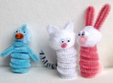 Pipecleaner Finger Puppets 
