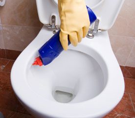 7. Sanitize Your Toilet Bowl Safely