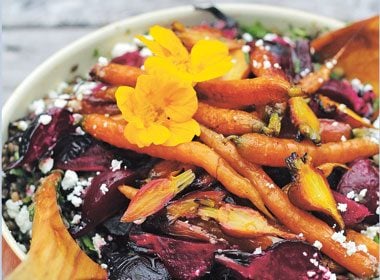 Lentils With Roasted Beets and Carrots