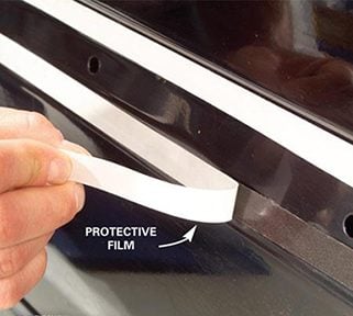 Expose the Car Molding's Sticky Surface
