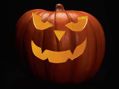 Pumpkin Pattern #9: Scary Face