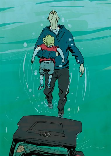 Saving drowning child