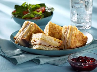 Gluten-Free Turkey & Swiss Baked Monte Cristo Sandwich