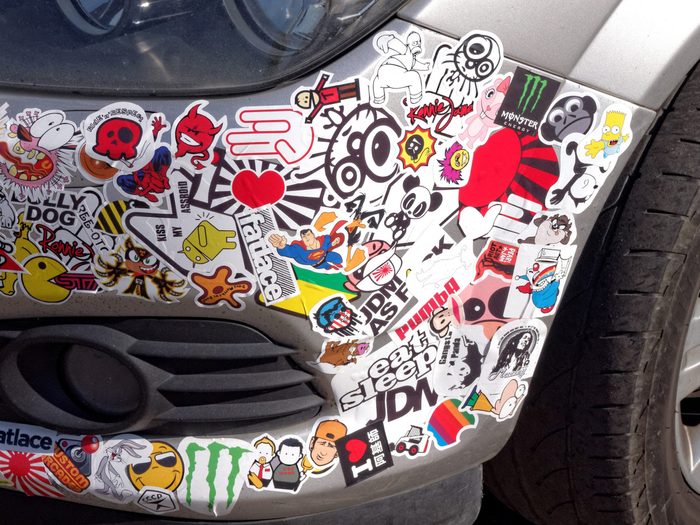 Use a Blow-Dryer to Remove Bumper Stickers