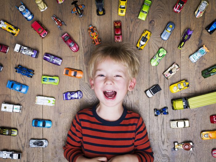2. Use Masking Tape to Make a Road for Toy Cars