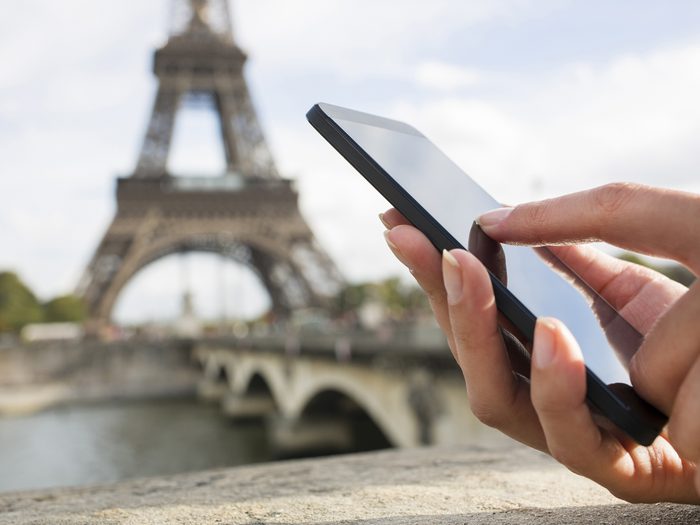 Smartphone in Paris