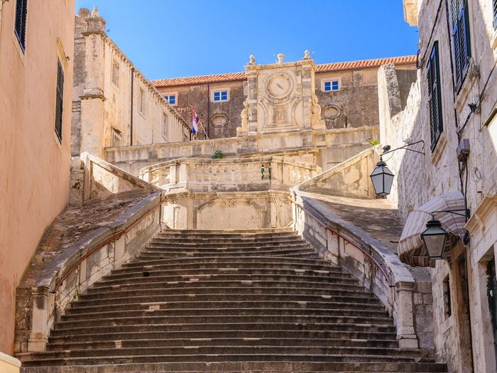 The famous "Walk of Shame" staircase from Game of Thrones