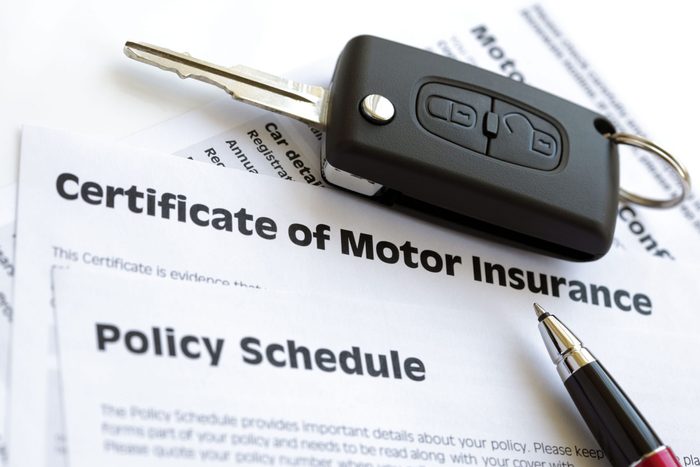 Motor insurance certificate