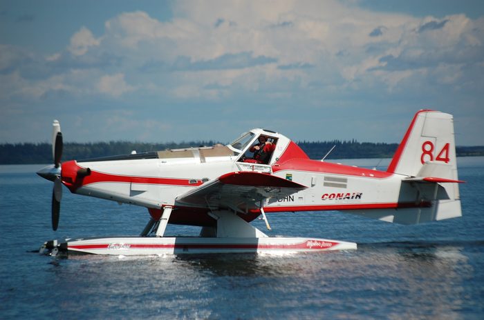 Water bomber pilot at Lac La Biche