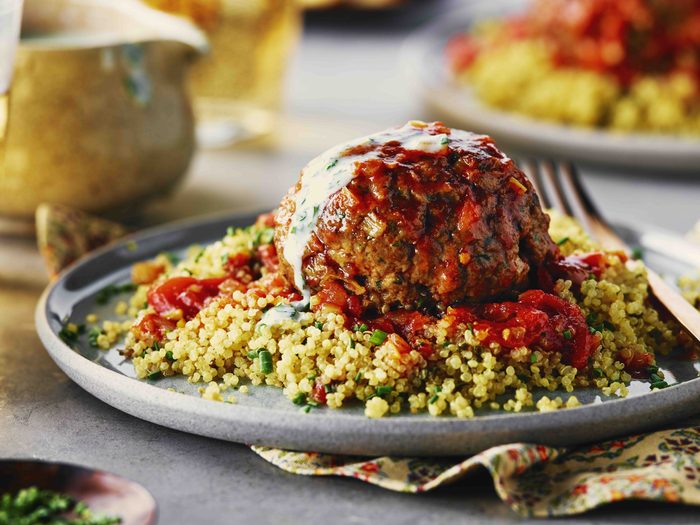 Moroccan meatball with quinoa