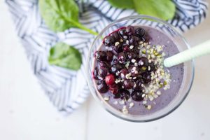 Energy-Boosting Vegan Wild Blueberry Smoothie