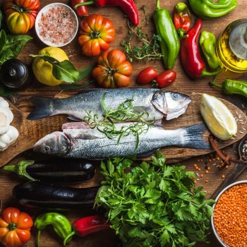 Diabetes diet made up of vegetables, fish and olive oil