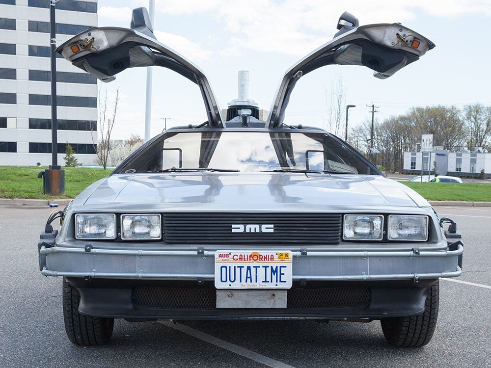 DeLorean car from Back to the Future