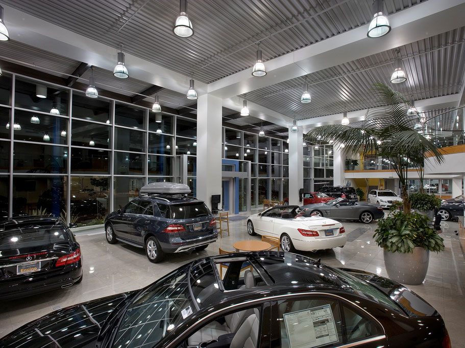 Car dealership interior