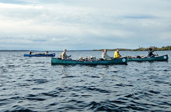 Barren lands - Canoes on Hudson Bay