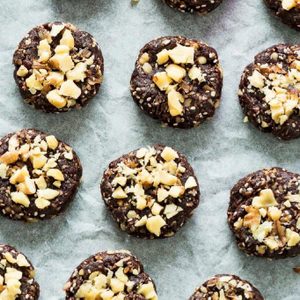 Chocolate, Chia and Coconut Chilled Cookies