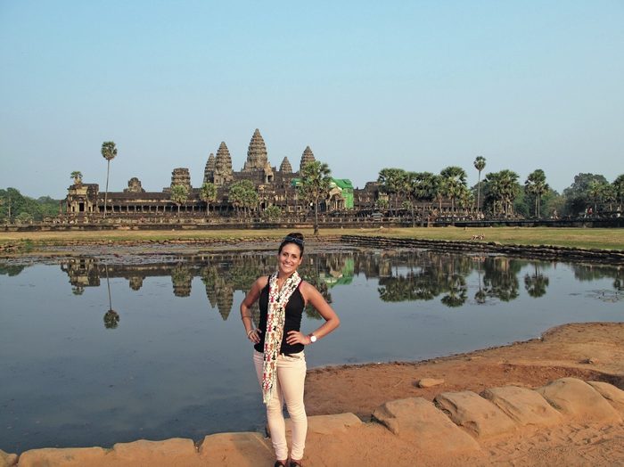 Jenna Davis at Angkor Wat, Cambodia