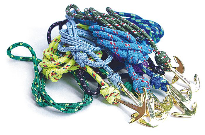 Knots for Change bracelets with anchors