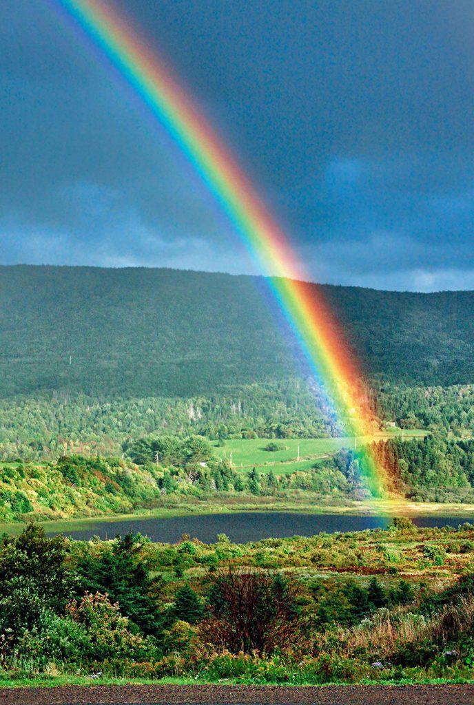 Rainbow in northern Cape Breton