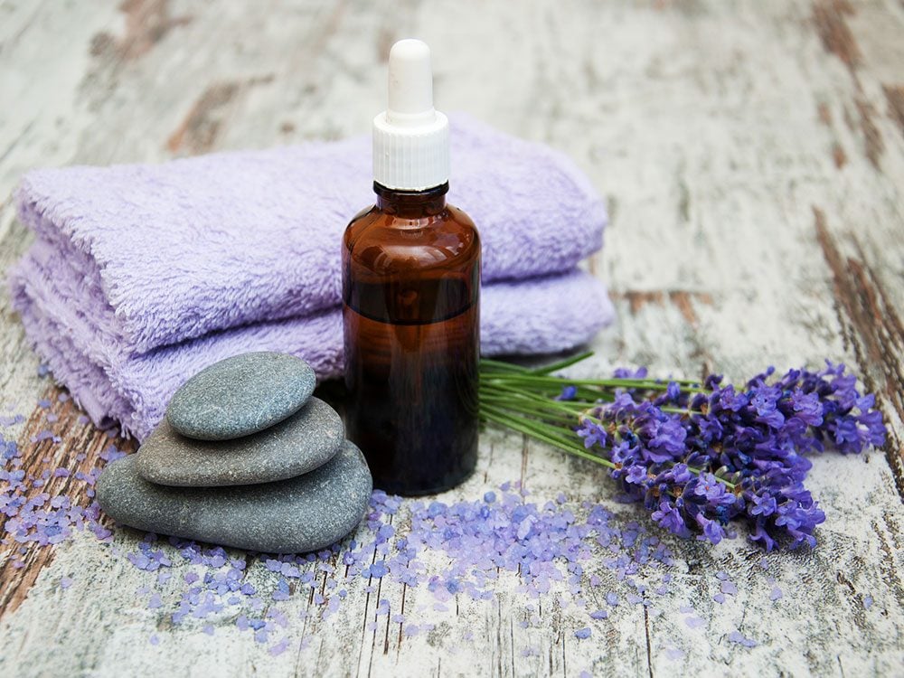 Lavender oil and other spa items